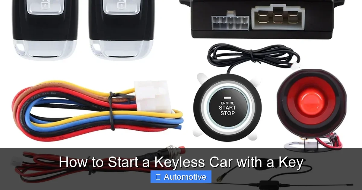 How to Start a Keyless Car with a Key