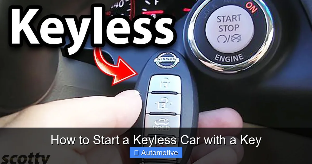 How to Start a Keyless Car with a Key