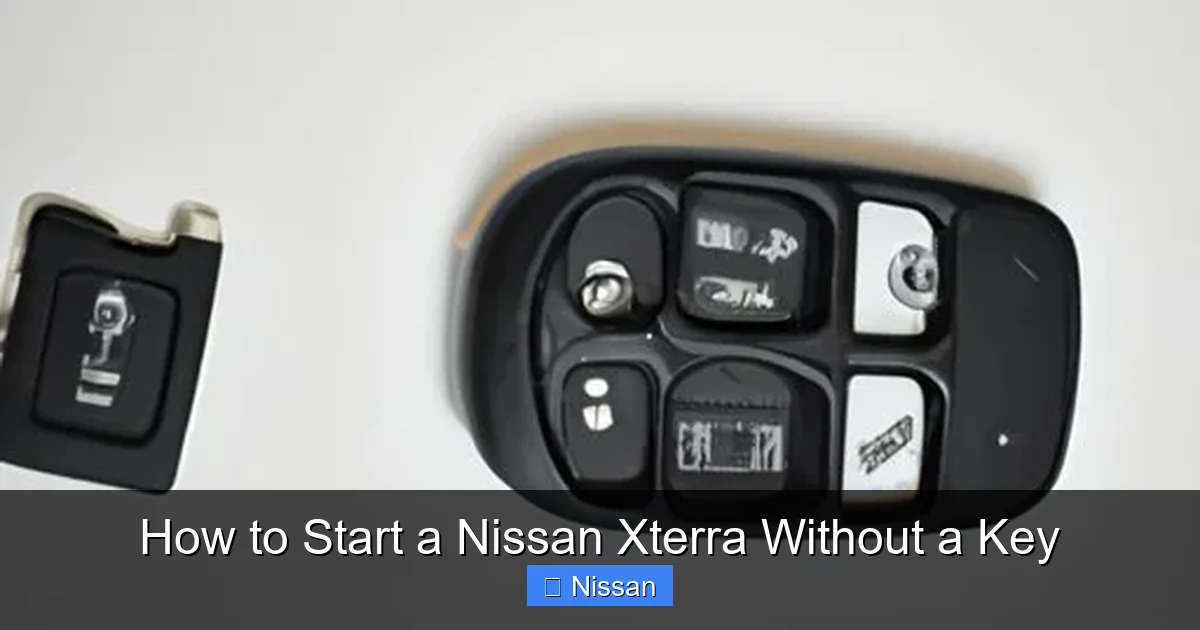 How to Start a Nissan Xterra Without a Key