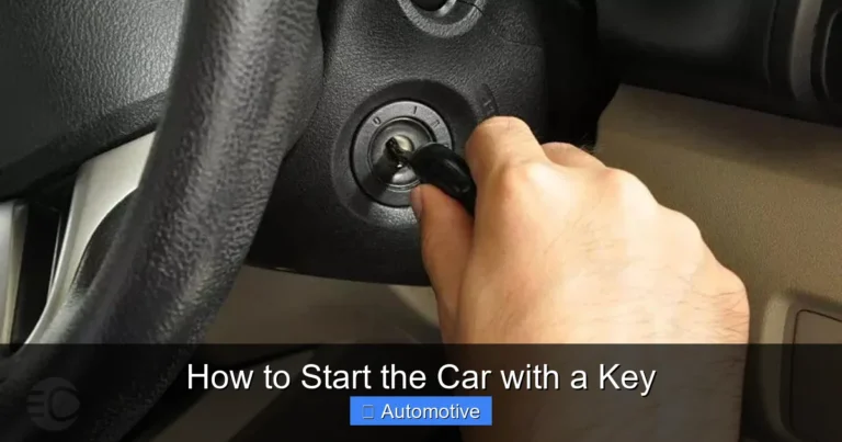 How to Start the Car with a Key