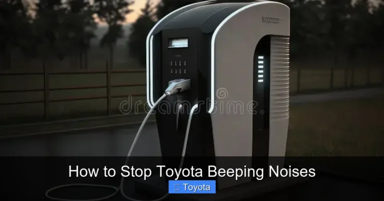 How to Stop Toyota Beeping Noises
