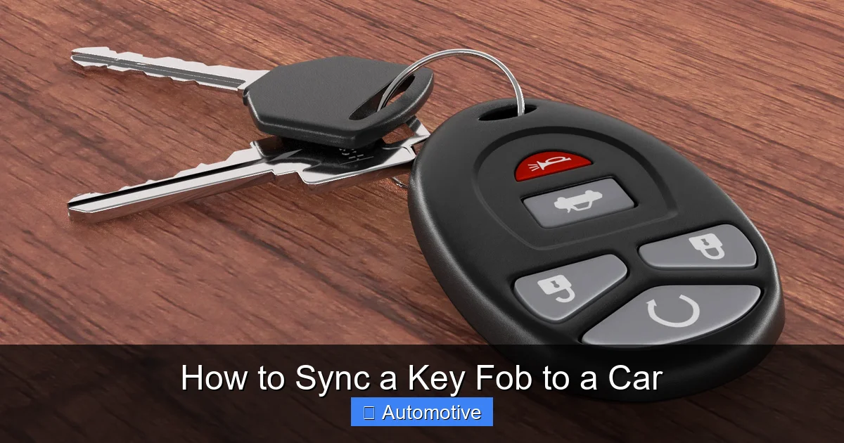 How to Sync a Key Fob to a Car
