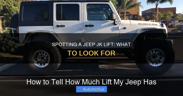How to Tell How Much Lift My Jeep Has