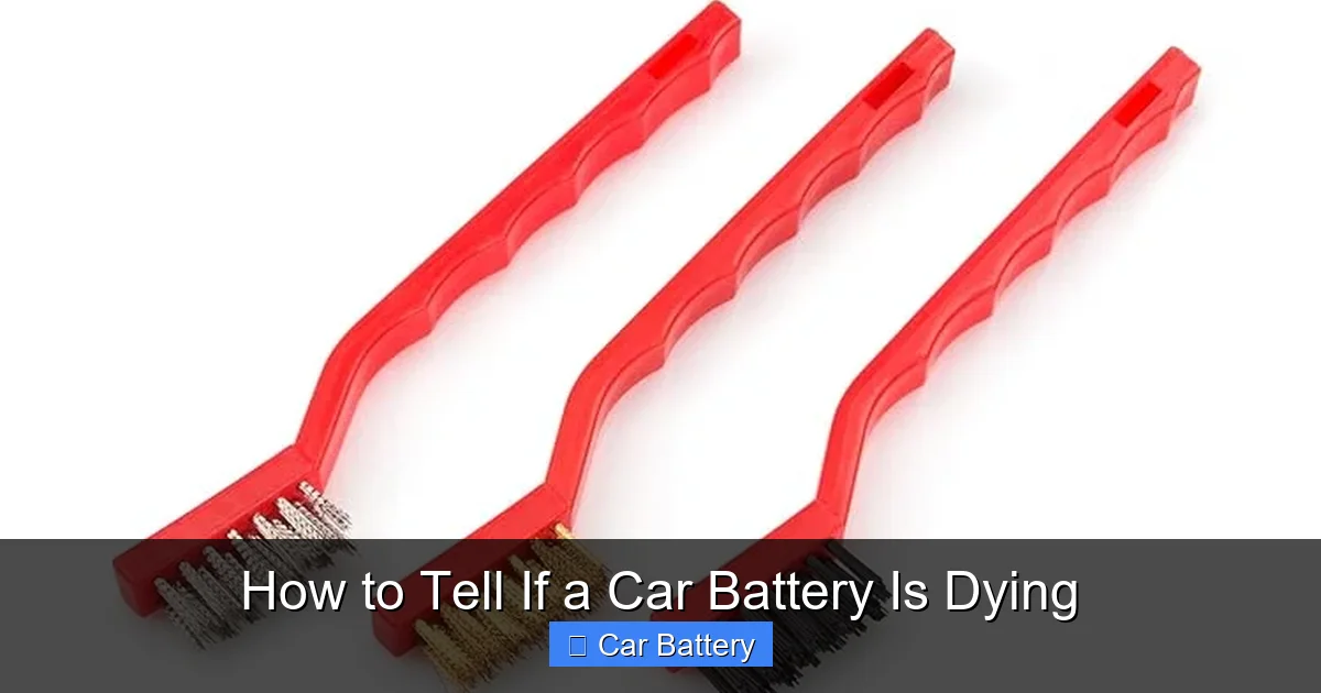 How to Tell If a Car Battery Is Dying