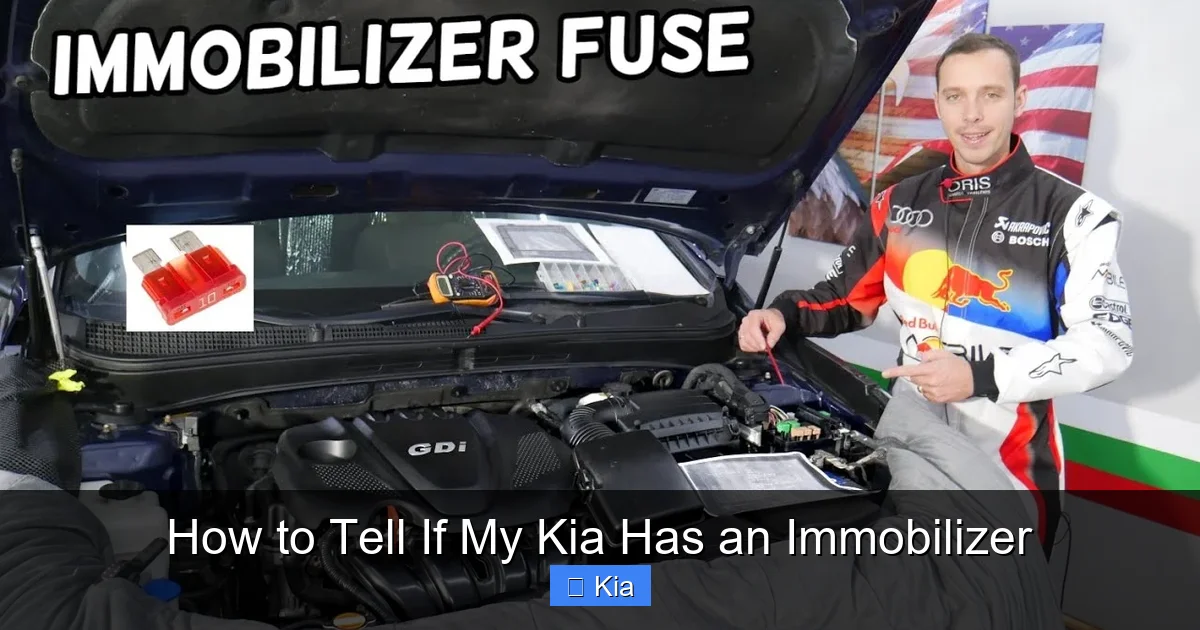 How to Tell If My Kia Has an Immobilizer