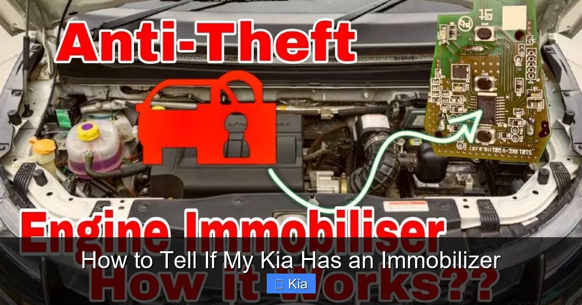 How to Tell If My Kia Has an Immobilizer