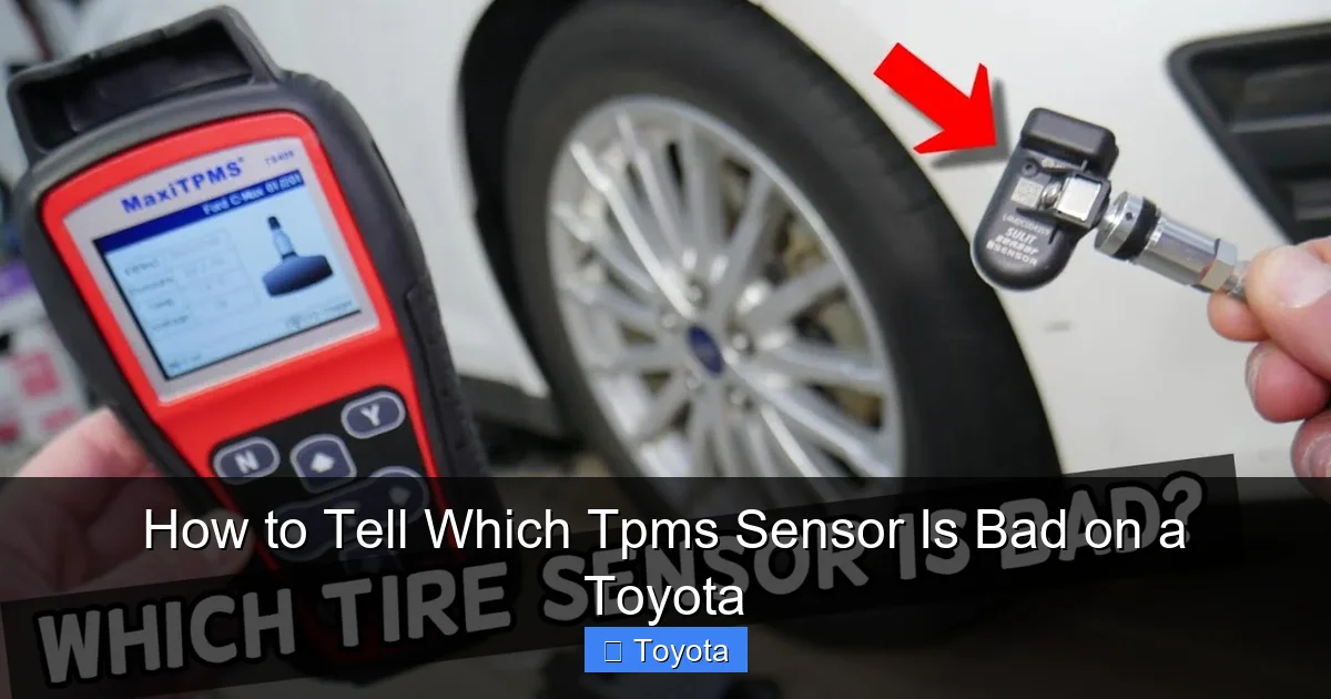How to Tell Which Tpms Sensor Is Bad on a Toyota