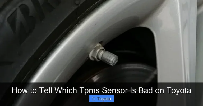 How to Tell Which Tpms Sensor Is Bad on Toyota