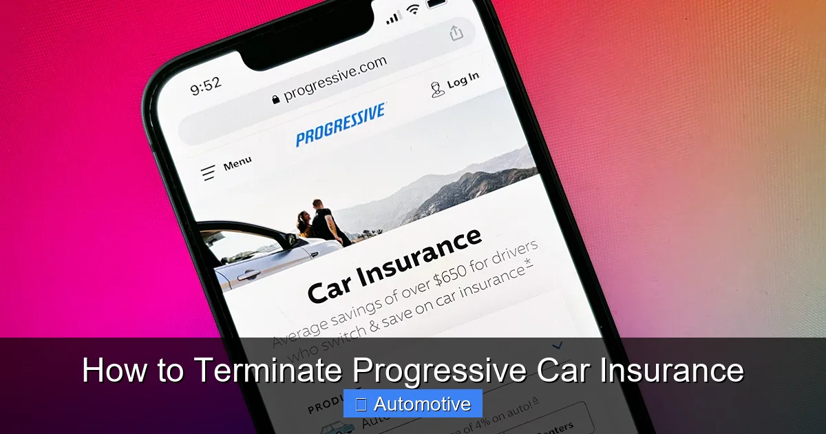 How to Terminate Progressive Car Insurance