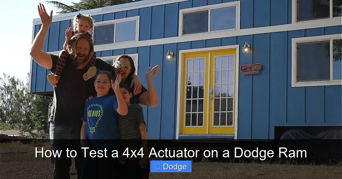 How to Test a 4x4 Actuator on a Dodge Ram