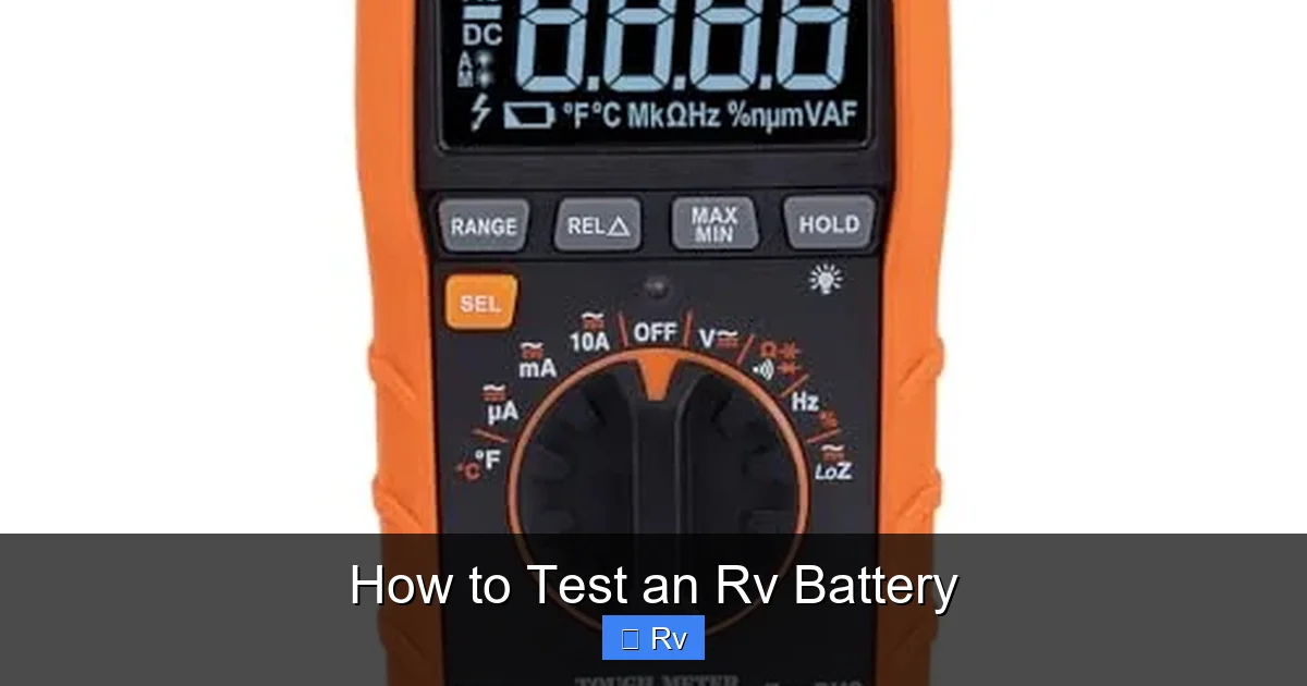 How to Test an Rv Battery