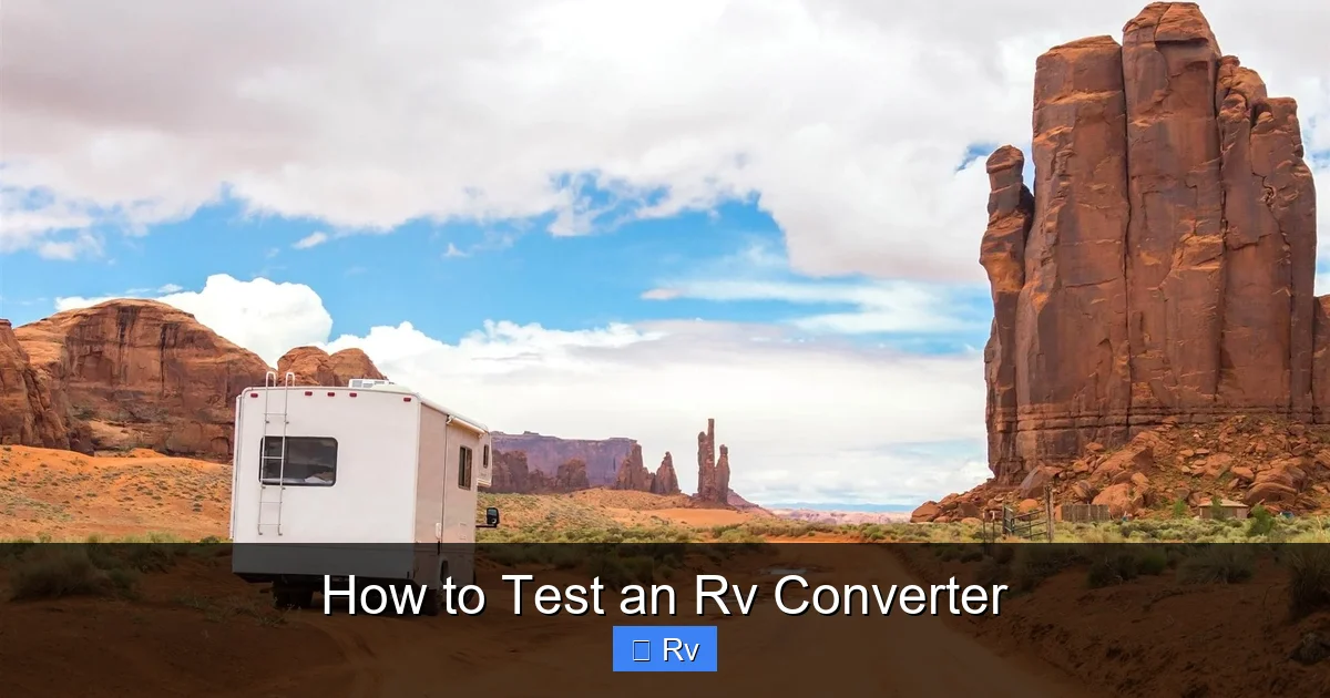 How to Test an Rv Converter