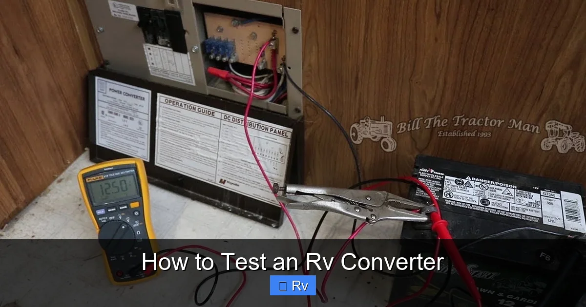 How to Test an Rv Converter