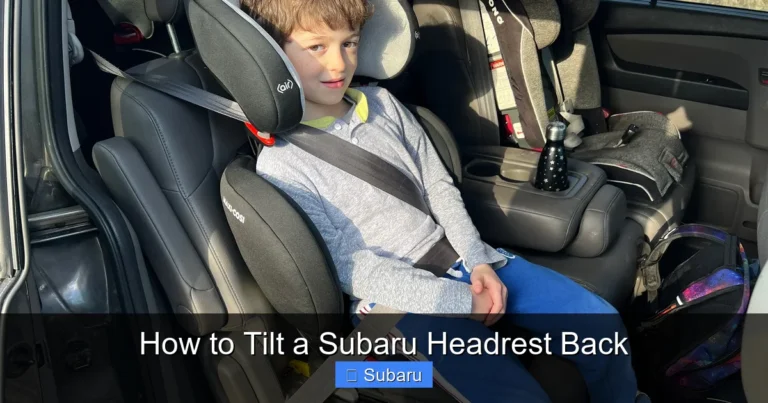 How to Tilt a Subaru Headrest Back