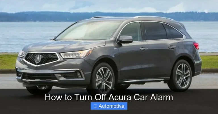 How to Turn Off Acura Car Alarm