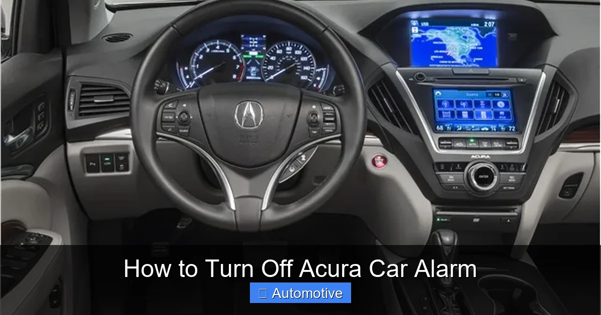 How to Turn Off Acura Car Alarm