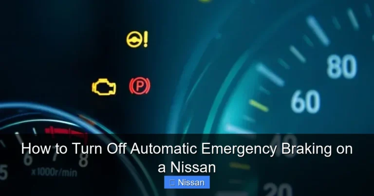 How to Turn Off Automatic Emergency Braking on a Nissan