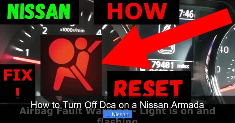 How to Turn Off Dca on a Nissan Armada