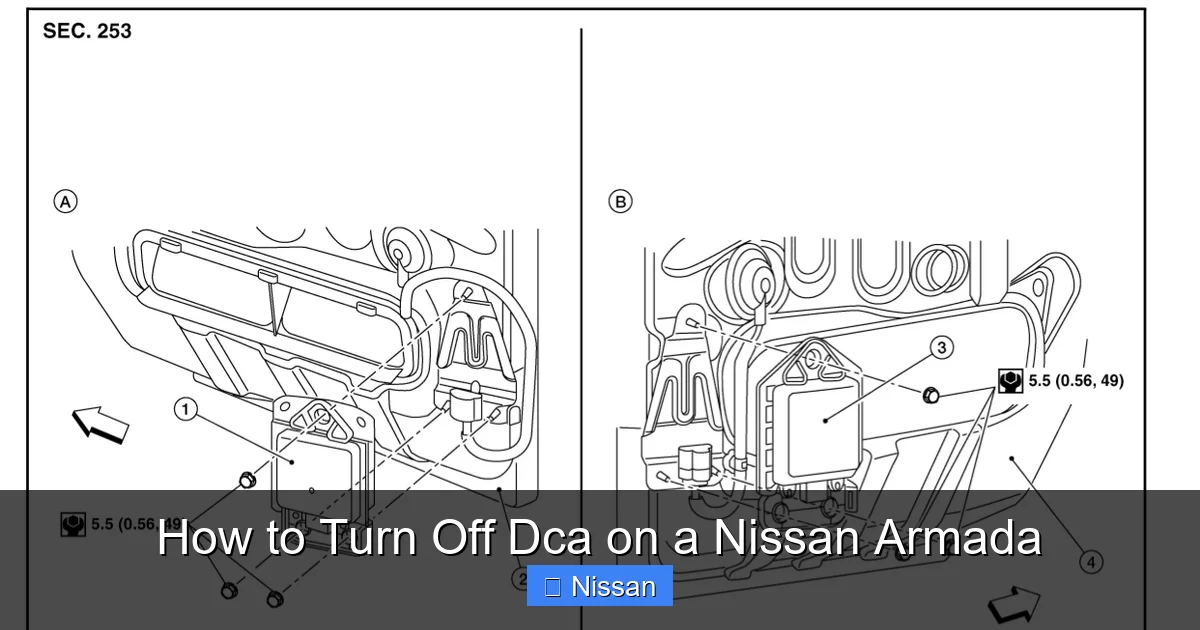 How to Turn Off Dca on a Nissan Armada
