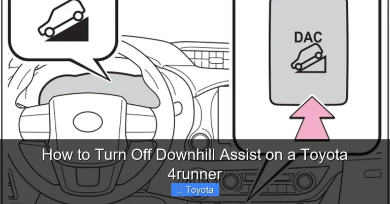 How to Turn Off Downhill Assist on a Toyota 4runner