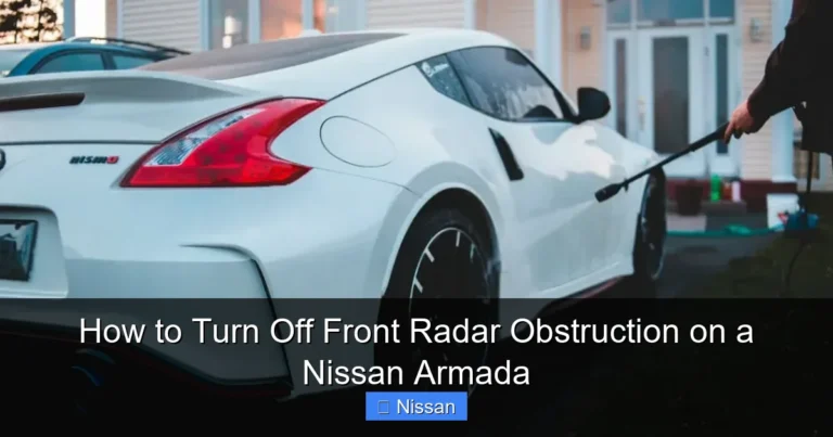 How to Turn Off Front Radar Obstruction on a Nissan Armada