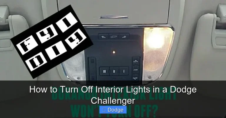 How to Turn Off Interior Lights in a Dodge Challenger