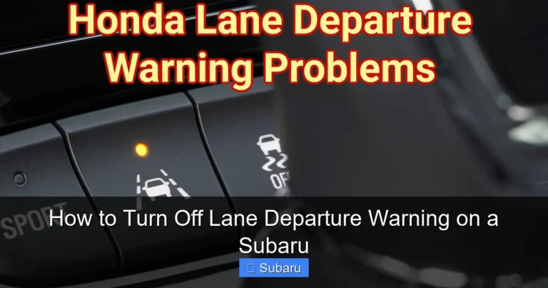 How to Turn Off Lane Departure Warning on a Subaru