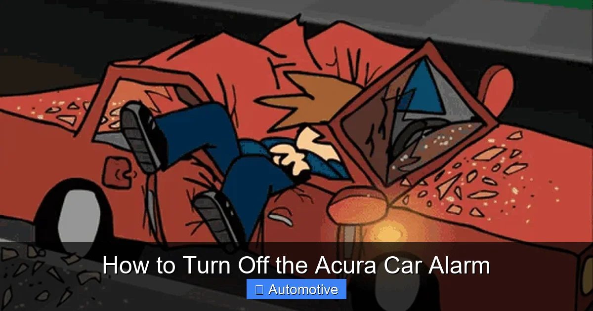 How to Turn Off the Acura Car Alarm