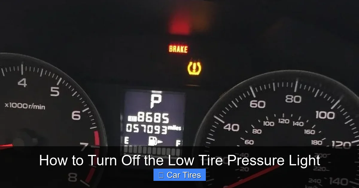 How to Turn Off the Low Tire Pressure Light