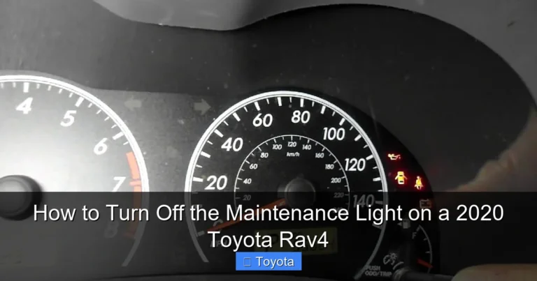 How to Turn Off the Maintenance Light on a 2020 Toyota Rav4