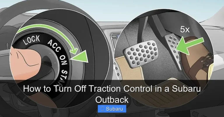 How to Turn Off Traction Control in a Subaru Outback