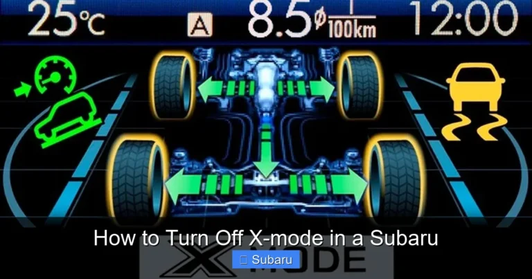 How to Turn Off X-mode in a Subaru