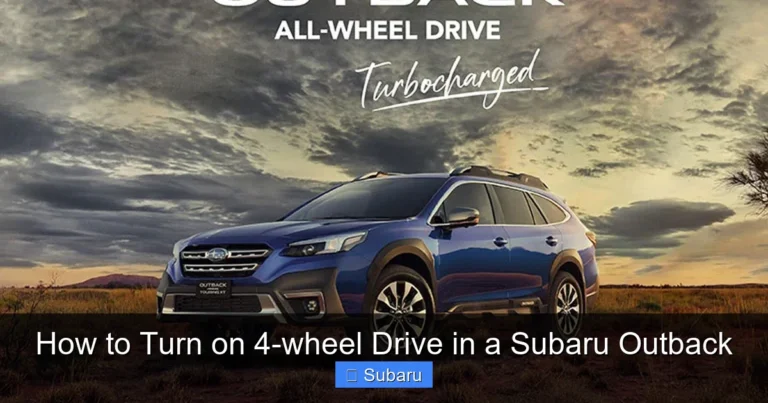 How to Turn on 4-wheel Drive in a Subaru Outback