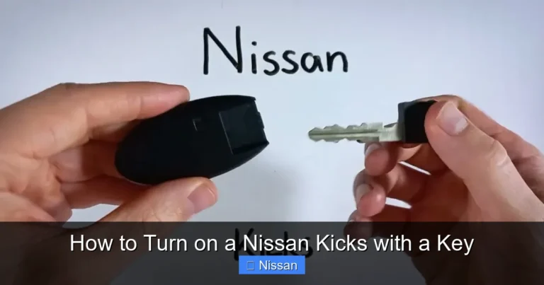 How to Turn on a Nissan Kicks with a Key