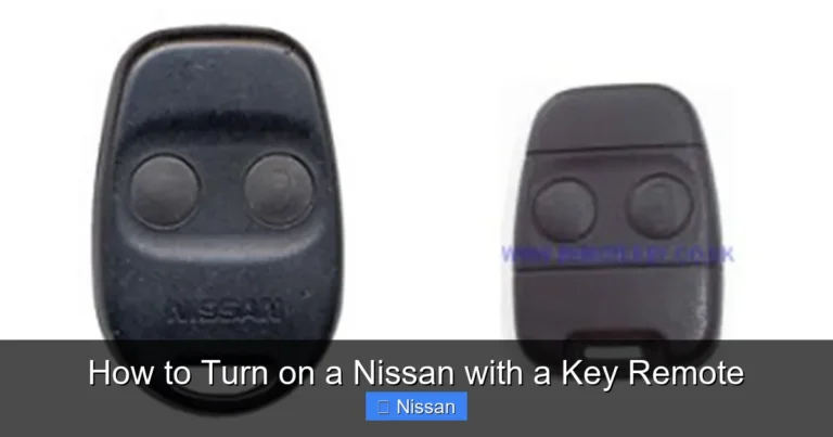 How to Turn on a Nissan with a Key Remote