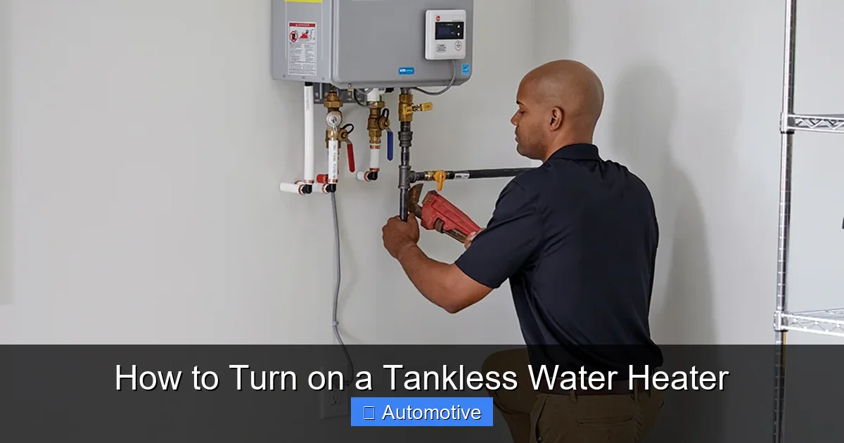 How to Turn on a Tankless Water Heater
