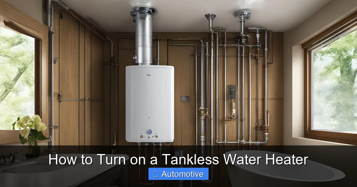 How to Turn on a Tankless Water Heater