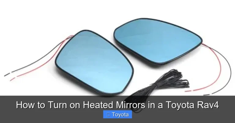 How to Turn on Heated Mirrors in a Toyota Rav4