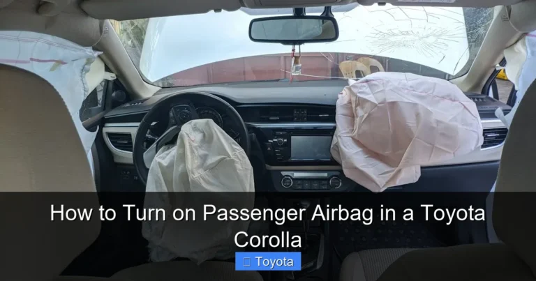 How to Turn on Passenger Airbag in a Toyota Corolla