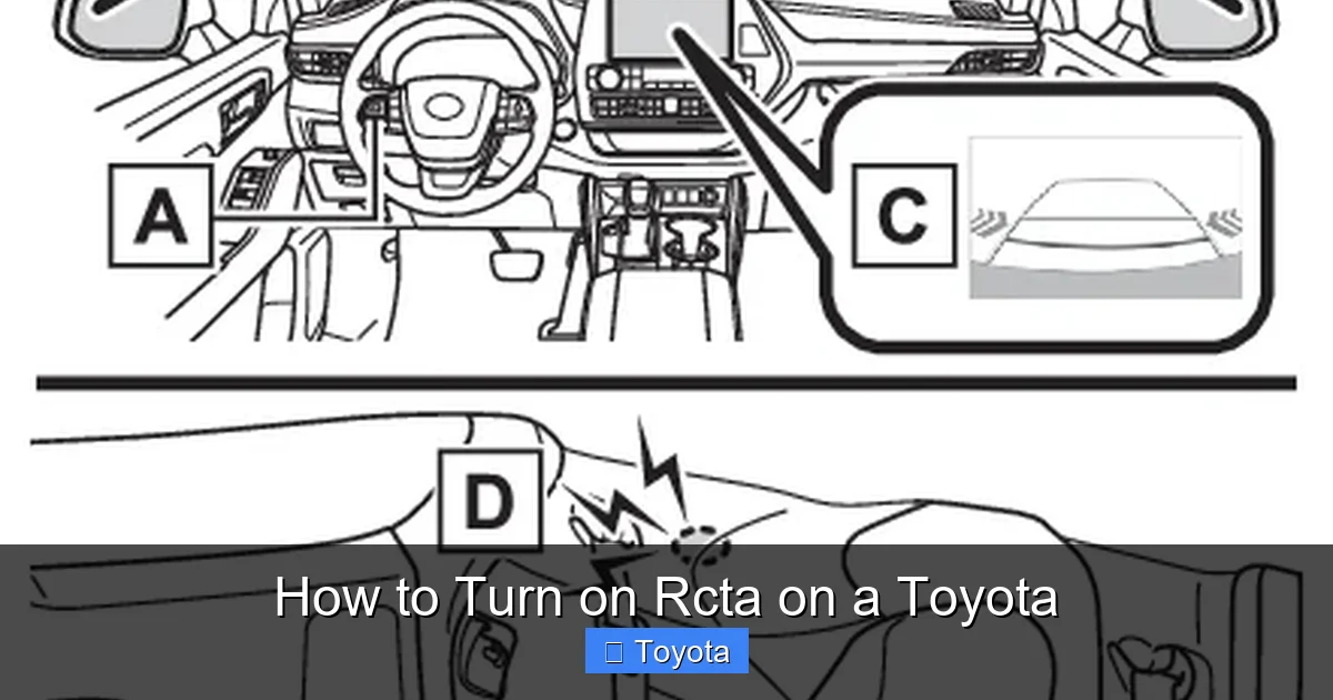 How to Turn on Rcta on a Toyota