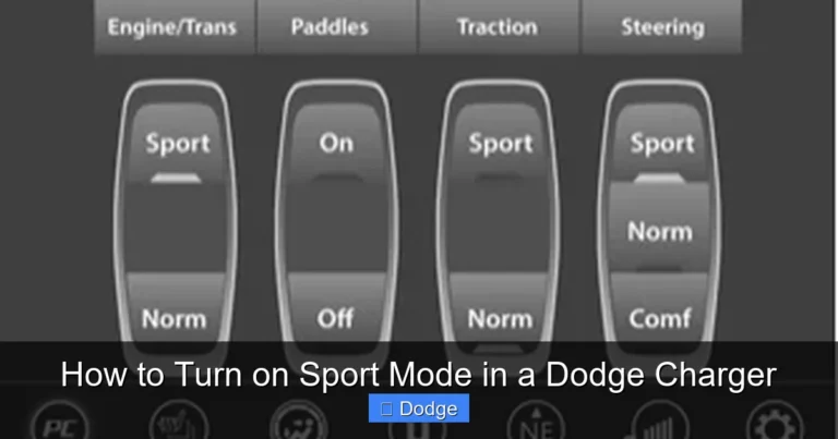 How to Turn on Sport Mode in a Dodge Charger