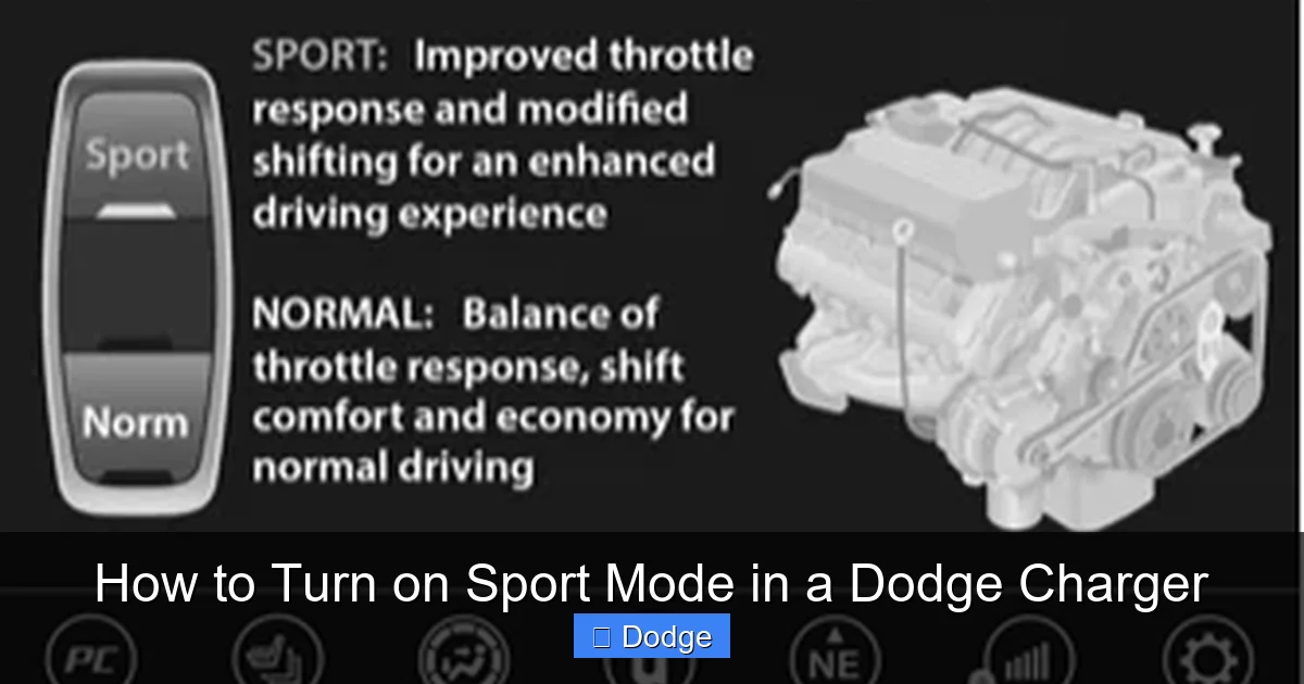 How to Turn on Sport Mode in a Dodge Charger