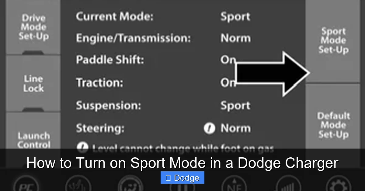 How to Turn on Sport Mode in a Dodge Charger
