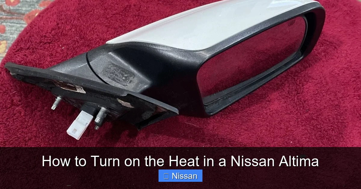 How to Turn on the Heat in a Nissan Altima
