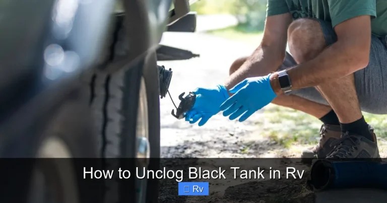 How to Unclog Black Tank in Rv