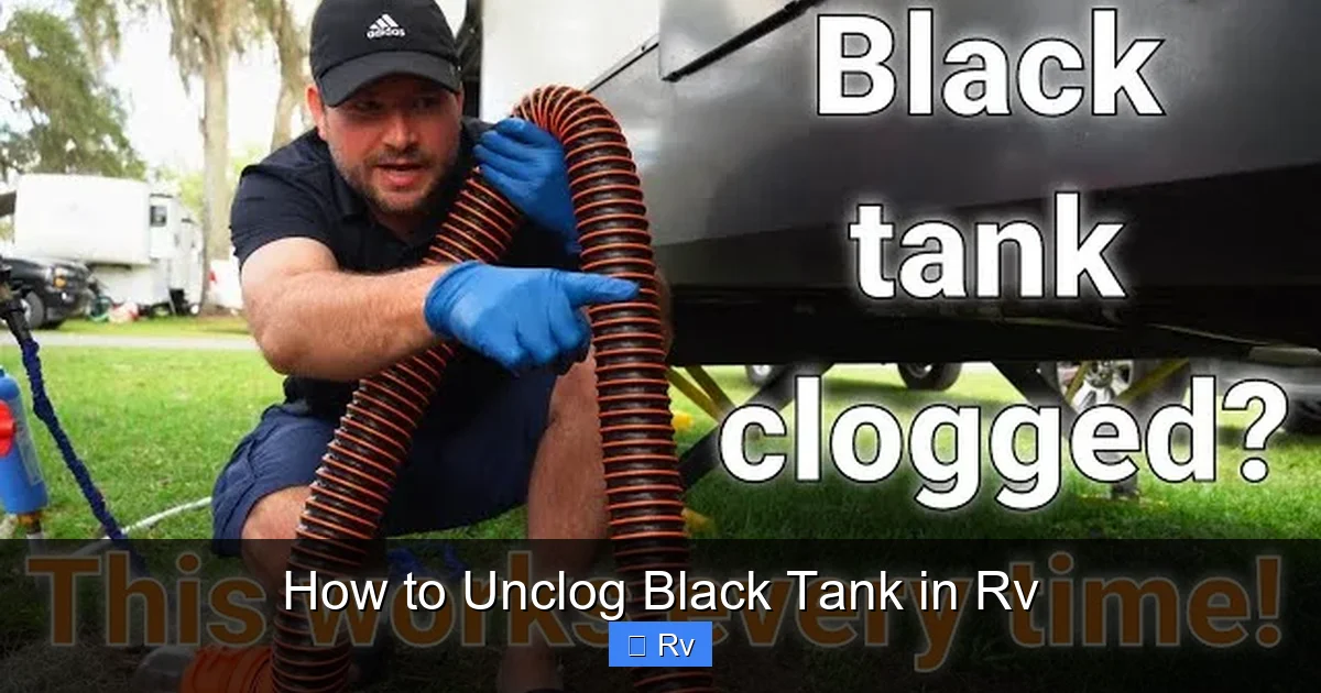 How to Unclog Black Tank in Rv