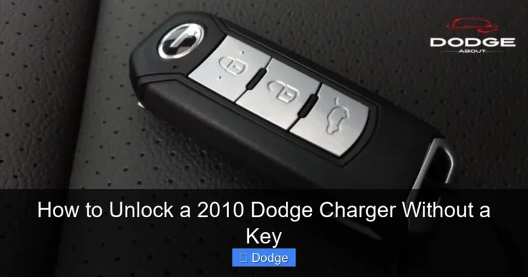 How to Unlock a 2010 Dodge Charger Without a Key