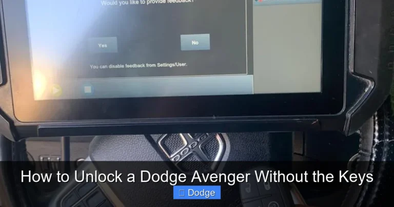 How to Unlock a Dodge Avenger Without the Keys