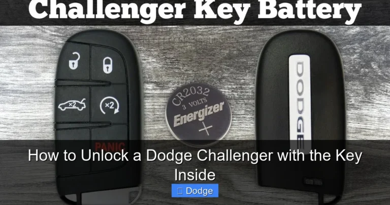 How to Unlock a Dodge Challenger with the Key Inside