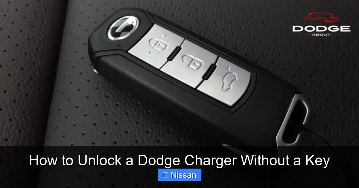 How to Unlock a Dodge Charger Without a Key